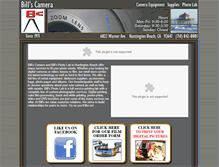 Tablet Screenshot of billscameras.com